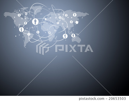 Background with world map 20653503