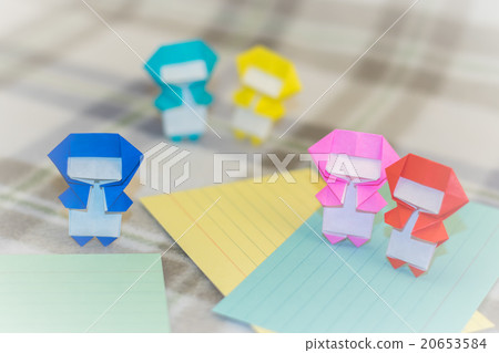 Note Pad with Little Ninja Kids on the Fabric Note Pad with Little Ninja Kids on the Fabric 20653584