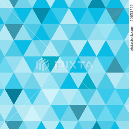 Seamless retro pattern of geometric shapes. Blue 20653763