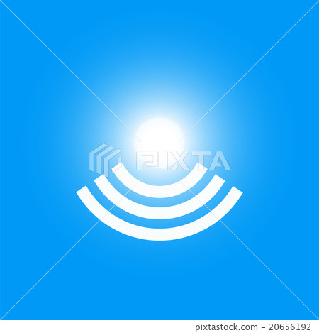 Icon of Li-Fi wireless internet technology Icon of Li-Fi wireless internet technology 20656192