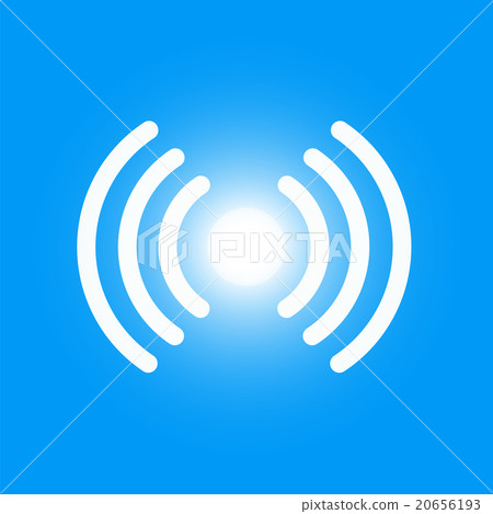 Icon of Li-Fi wireless internet technology 20656193