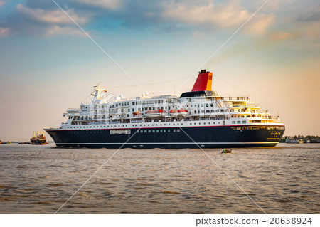 Nihon Maru descending from the Yangon River 20658924
