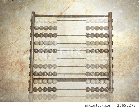 Vintage picture of an old abacus Vintage picture of an old abacus 20659273