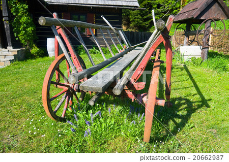 old wood coach wheel 20662987