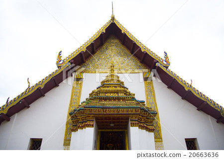 Northern Thai style temple at Nan, Thailand 20663636