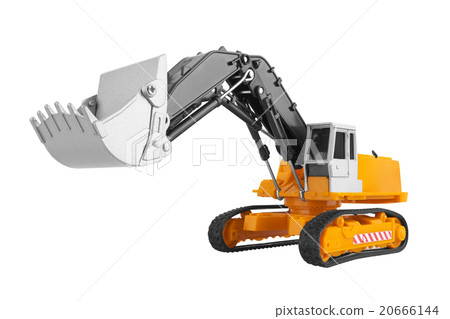 Bulldozer isolated on white 20666144