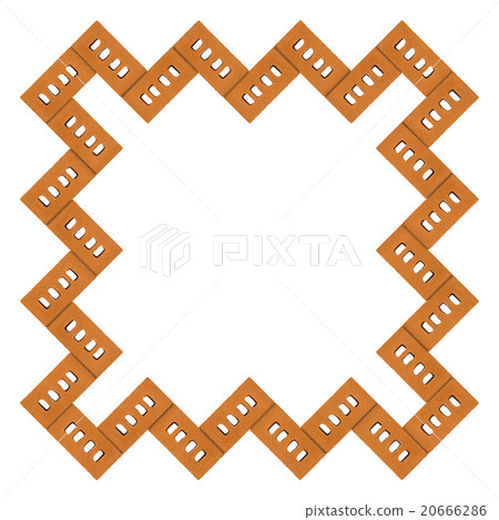 brick frame on white brick frame on white 20666286
