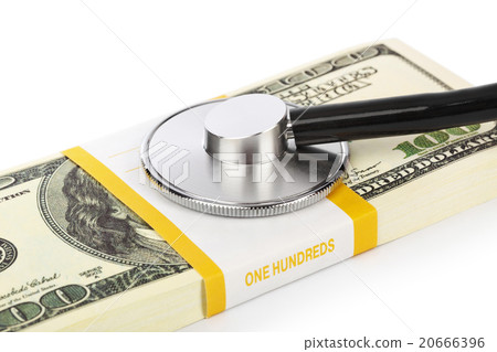 Stethoscope and money Stethoscope and money 20666396