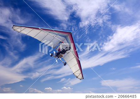 Motorizedr paraglider flying 20666485