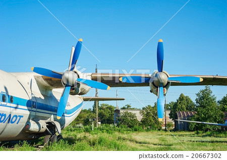 Turbines of turboprop old soviet aircraft An-12 Turbines of turboprop old soviet aircraft An-12 20667302