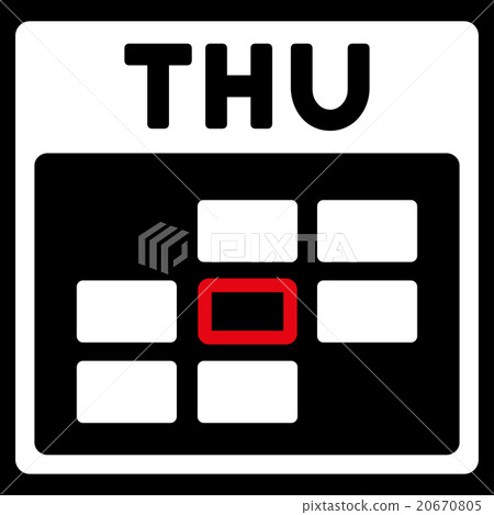 Thursday Flat Icon Thursday Flat Icon 20670805