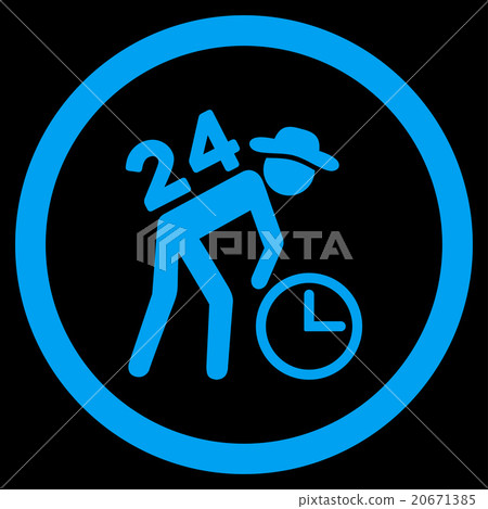 Around The Clock Work Icon Around The Clock Work Icon 20671385
