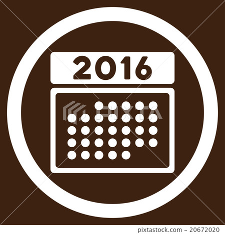 2016 Month Calendar Icon - Stock Illustration [20672020] - PIXTA