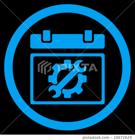 Service Date Icon - Stock Illustration [20672629] - PIXTA