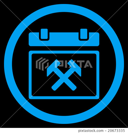 Working Plan Date Icon - Stock Illustration [20673335] - PIXTA