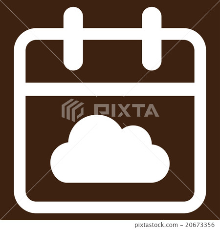Cloudy Date Icon Cloudy Date Icon 20673356