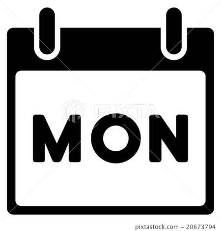 Monday Flat Icon Monday Flat Icon 20673794