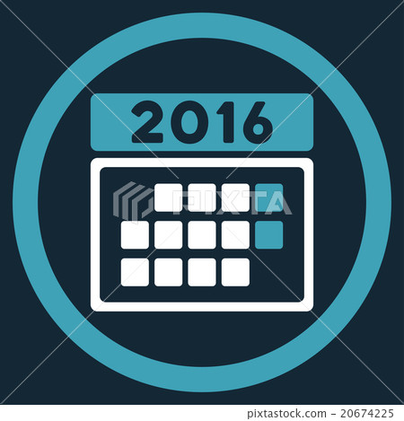 2016 Month Calendar Icon 2016 Month Calendar Icon 20674225