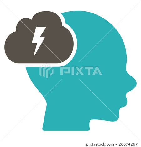 Brainstorm Flat Icon - Stock Illustration [20674267] - PIXTA