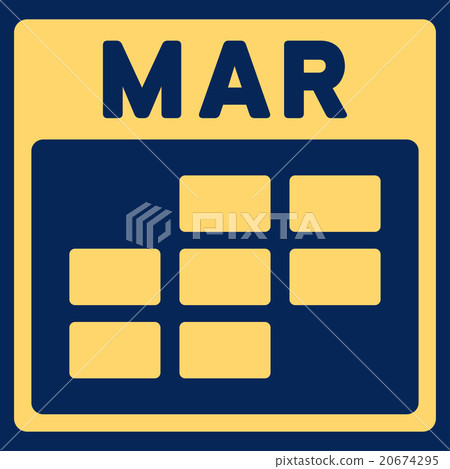 March Flat Icon 20674295