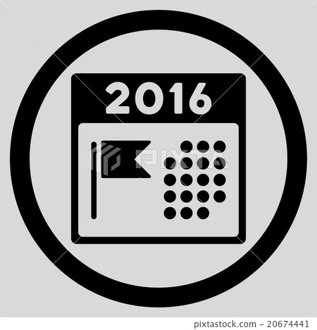2016 Holiday Calendar Icon 20674441