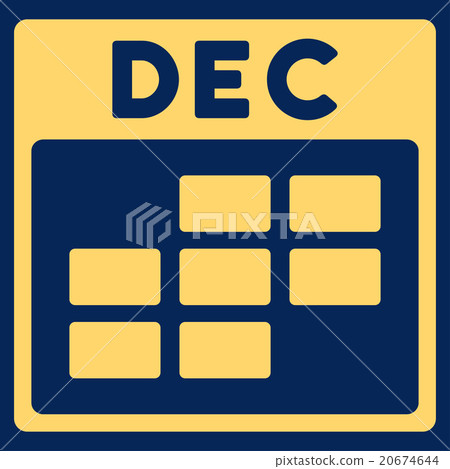 December Flat Icon 20674644