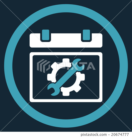 Service Date Icon - Stock Illustration [20674777] - PIXTA