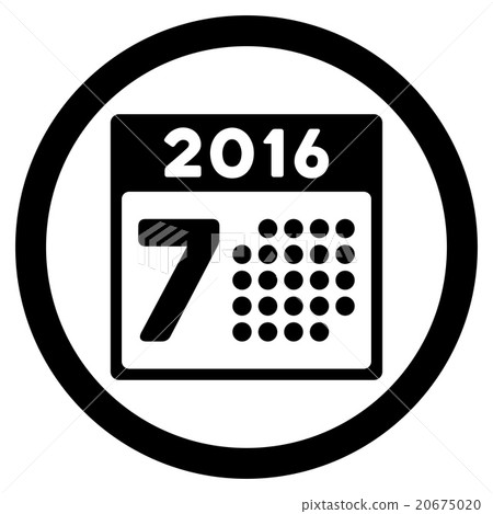 2016 Week Calendar Icon 20675020