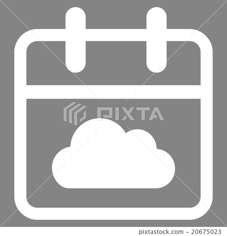 Cloudy Date Icon Cloudy Date Icon 20675023