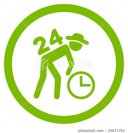 Around The Clock Work Icon Around The Clock Work Icon 20675762