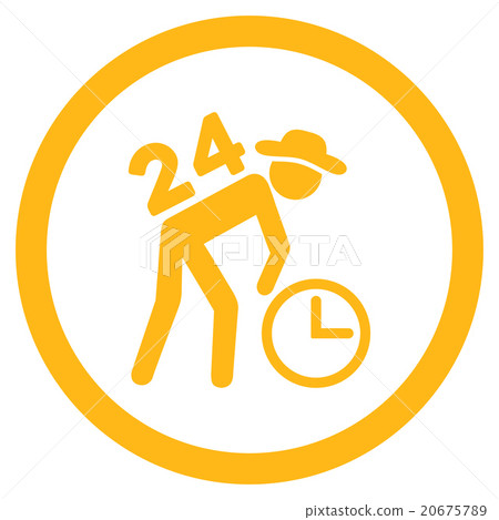 Around The Clock Work Icon 20675789