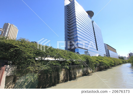 Arko tower and Meguro River Arko tower and Meguro River 20676373