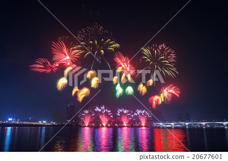 Firework festival in Korea. 20677601