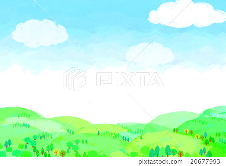 自然風景蠟筆觸摸 20677993