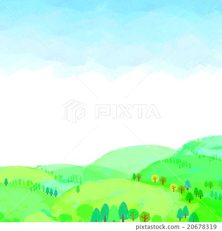 Natural scenery crayon touch 20678319