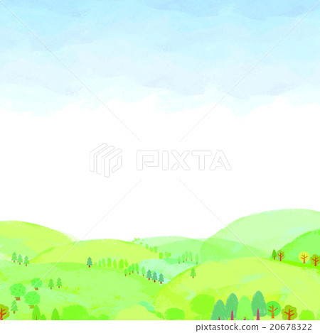 自然風景蠟筆觸摸 20678322