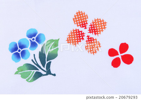 Yukata cotton fabric dyed yukata pattern handle hydrangea hydrangea Yukata cotton fabric dyed yukata pattern handle hydrangea hydrangea 20679293