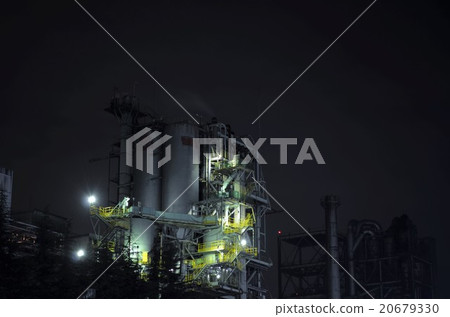 Factory fantasy night view Factory fantasy night view 20679330
