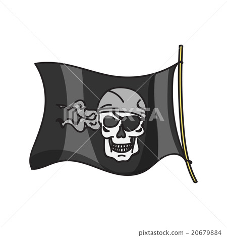 waving pirate flag jolly roger waving pirate flag jolly roger 20679884