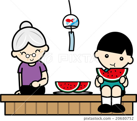 Eat watermelons on the rim Eat watermelons on the rim 20680752