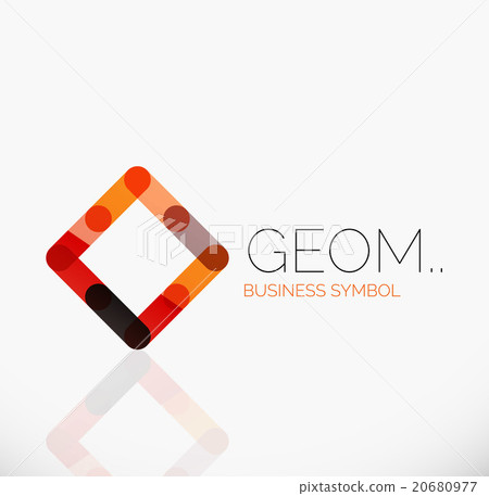 Logo, linear abstract geometric icon 20680977
