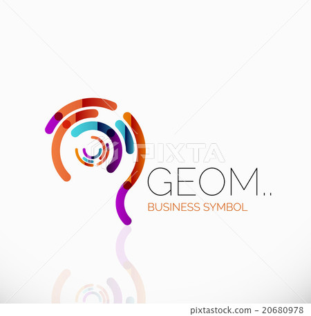 Logo, linear abstract geometric icon Logo, linear abstract geometric icon 20680978