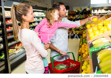 Happy family doing shopping 20684466