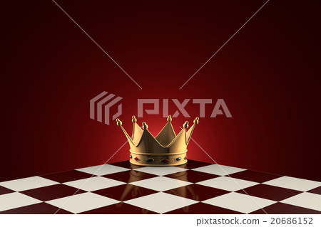 Golden Crown (symbol of power). Chess metaphor. Golden Crown (symbol of power). Chess metaphor. 20686152