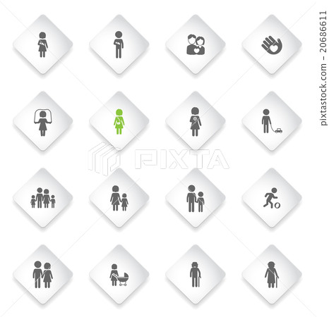 Family simply icons Family simply icons 20686611
