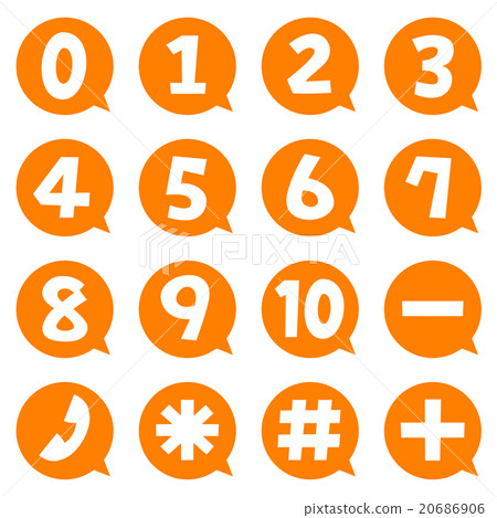 數字電話符號圖標 20686906