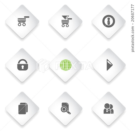 Web site vector icon set Web site vector icon set 20687177