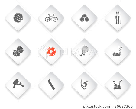 Sport equipment symbols Sport equipment symbols 20687366