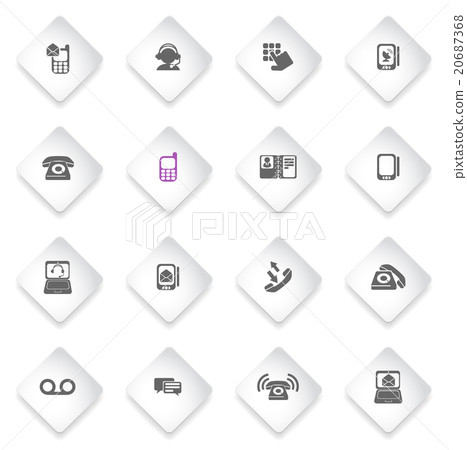 Telephone Icon Set Telephone Icon Set 20687368