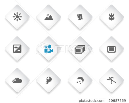 Modes of Photo Silhouette Icons 20687369